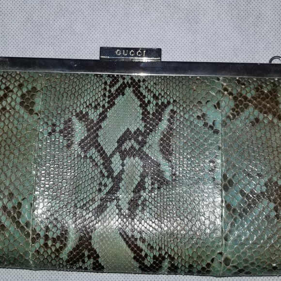 Gucci Snakeskin Clutch - Picture 2 of 8